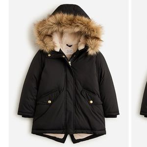 J. Crew Girls' fishtail parka with PrimaLoft | size 4-5